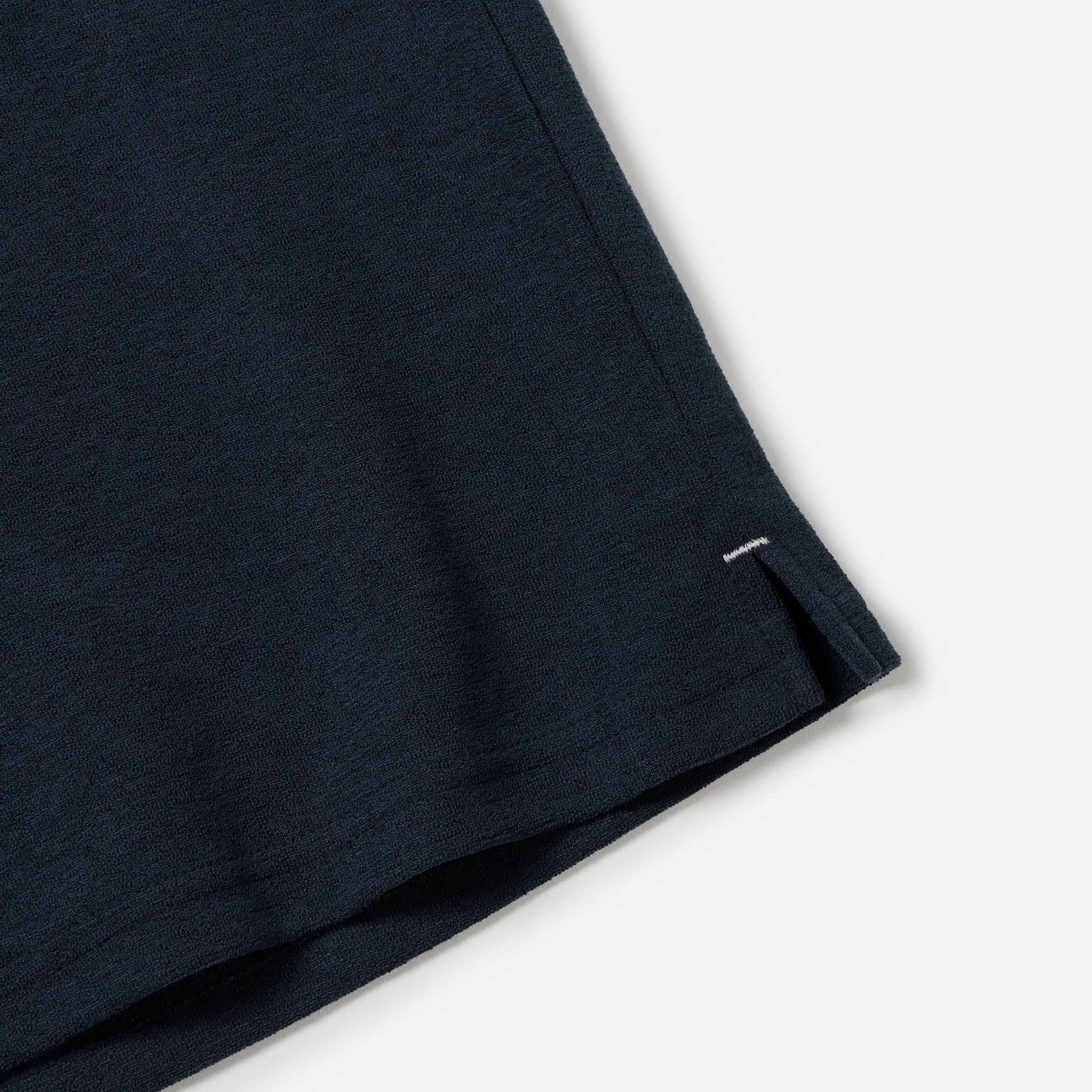 Terry Ringer Half Tee - Navy