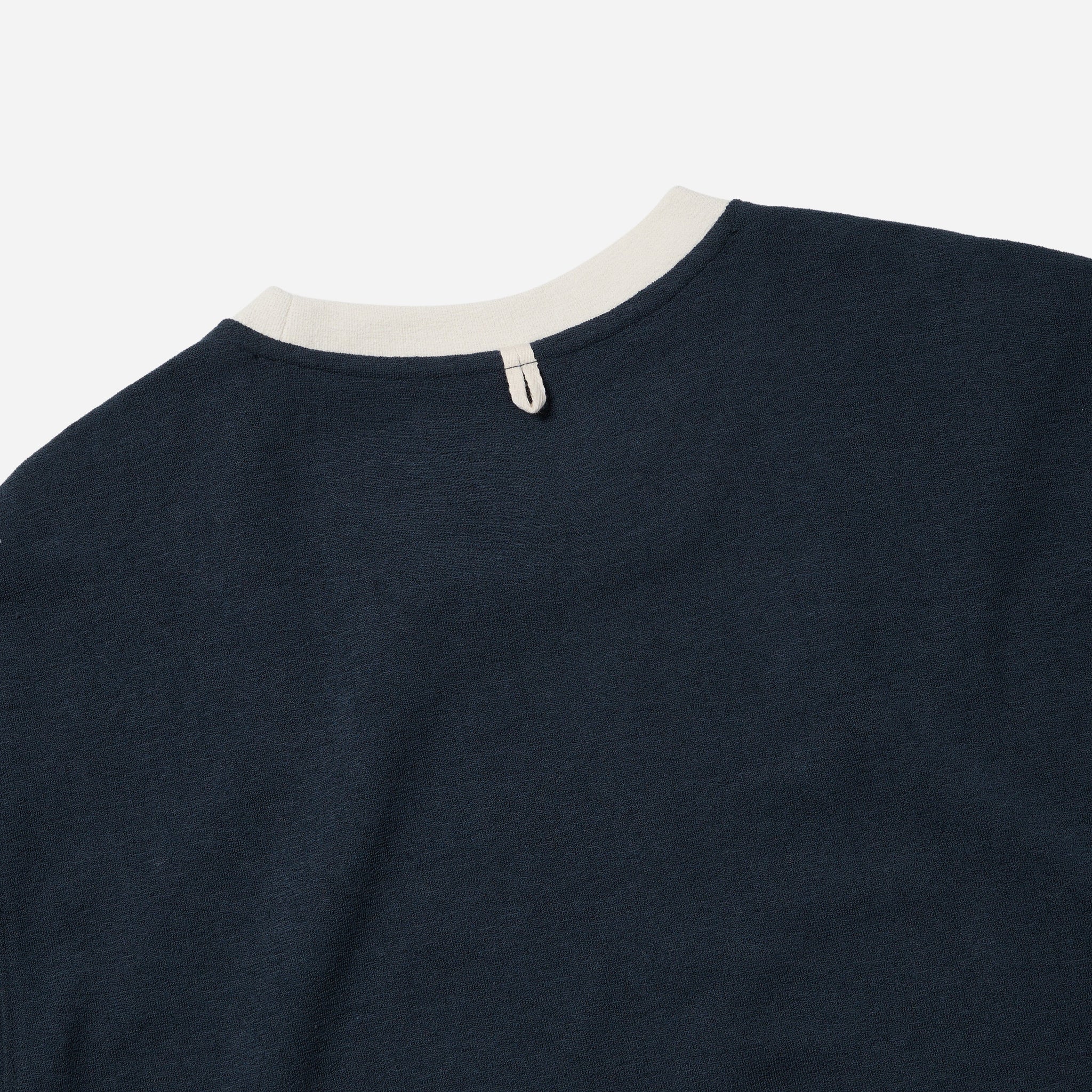 Terry Ringer Half Tee - Navy