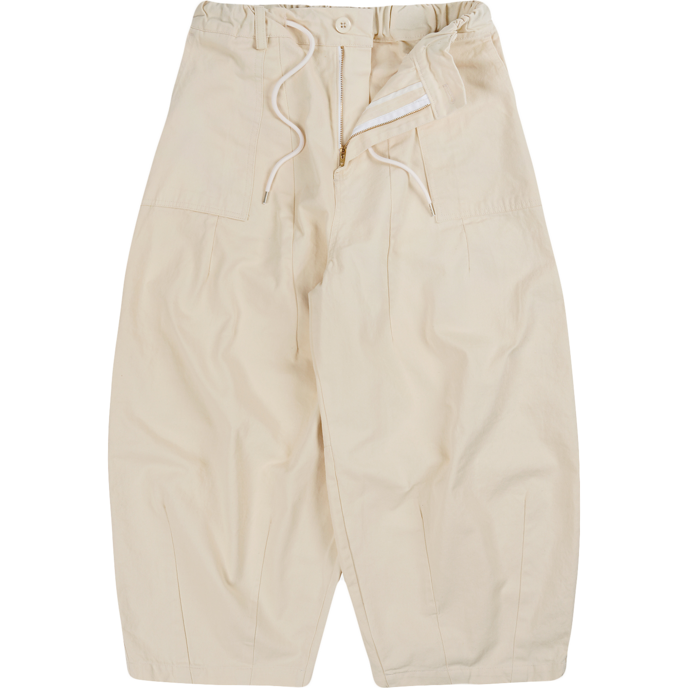 Twill Balloon Pants - Ivory