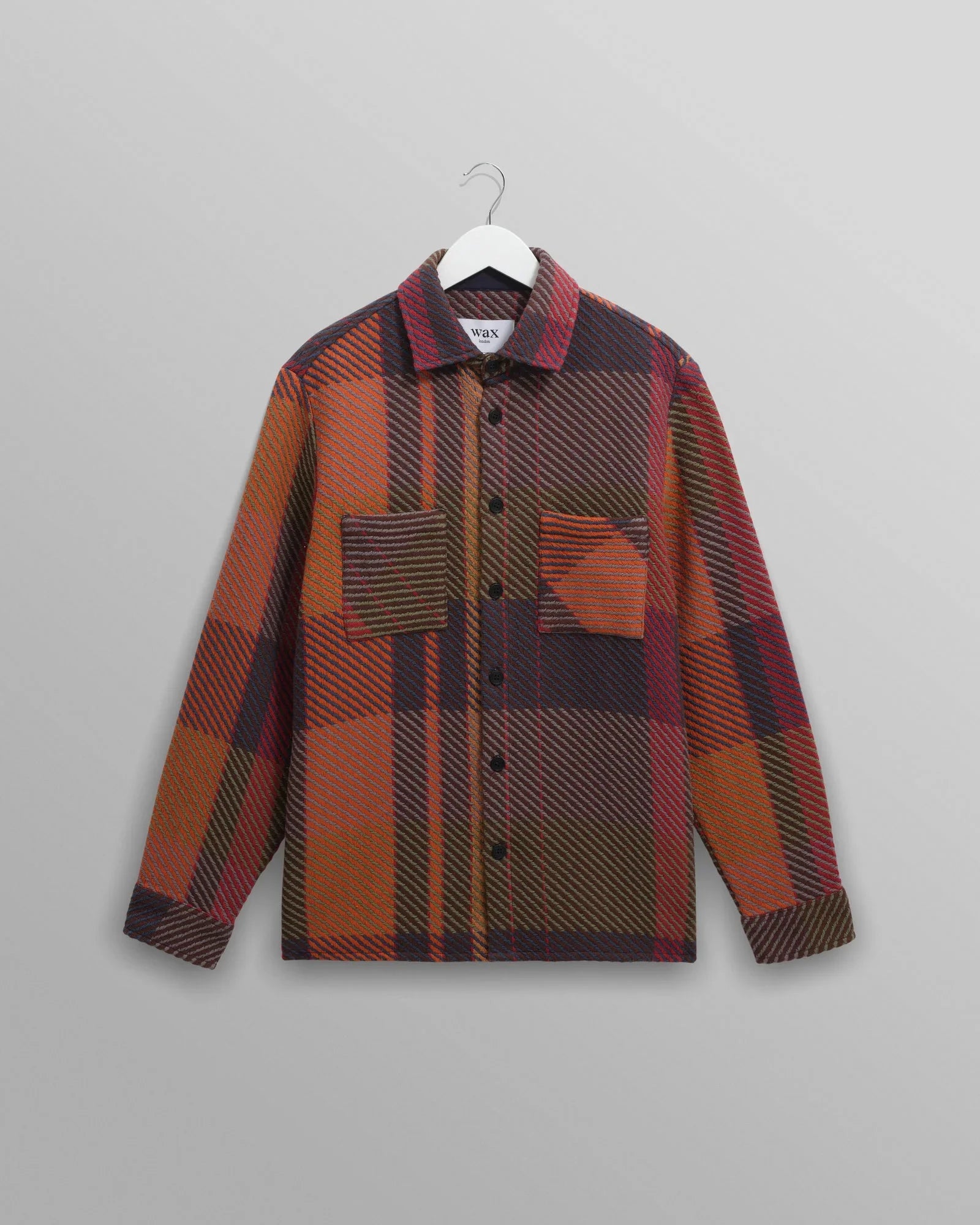 Whiting Overshirt - Orange / Multi Tempo Check