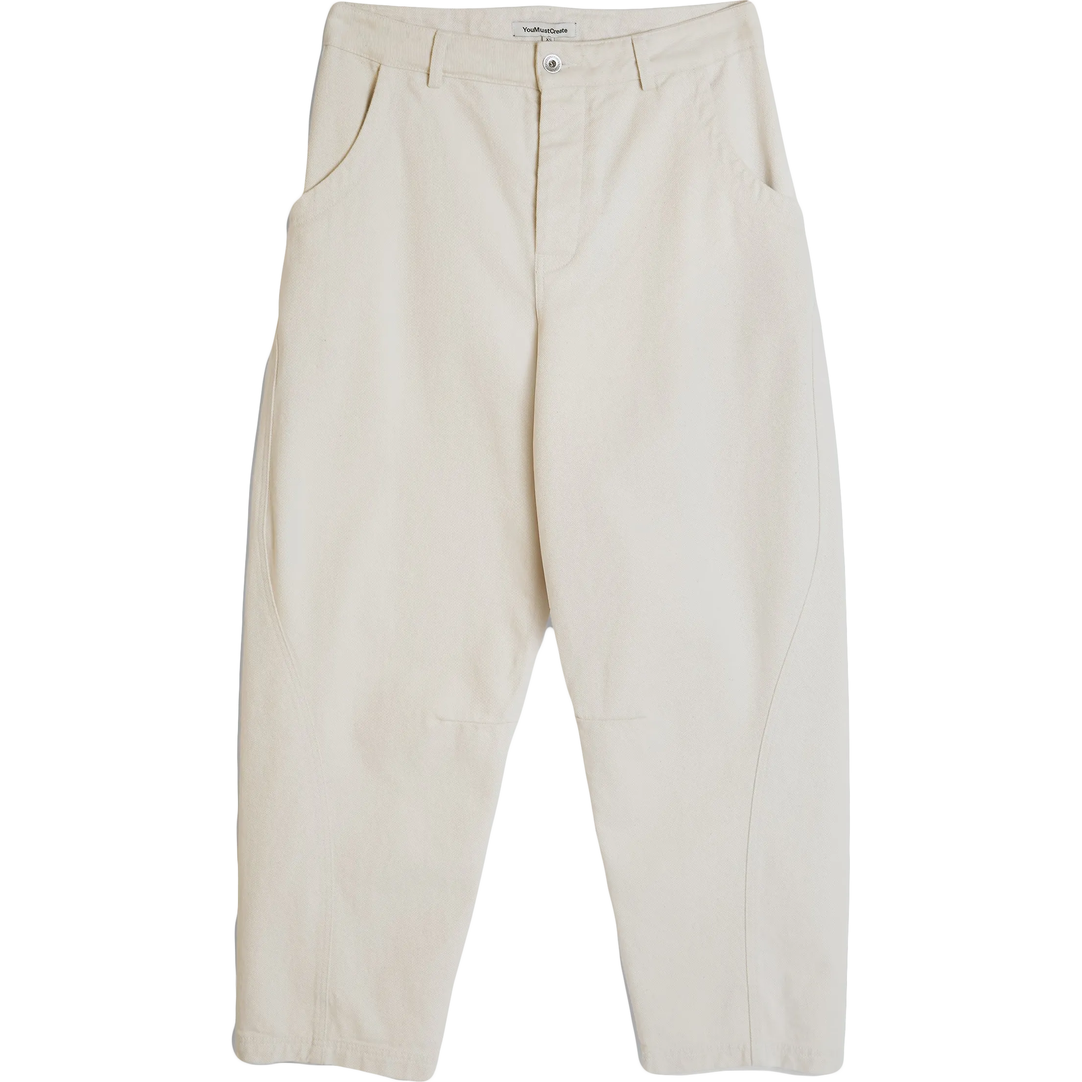 Twisted Seam Trouser - Ecru