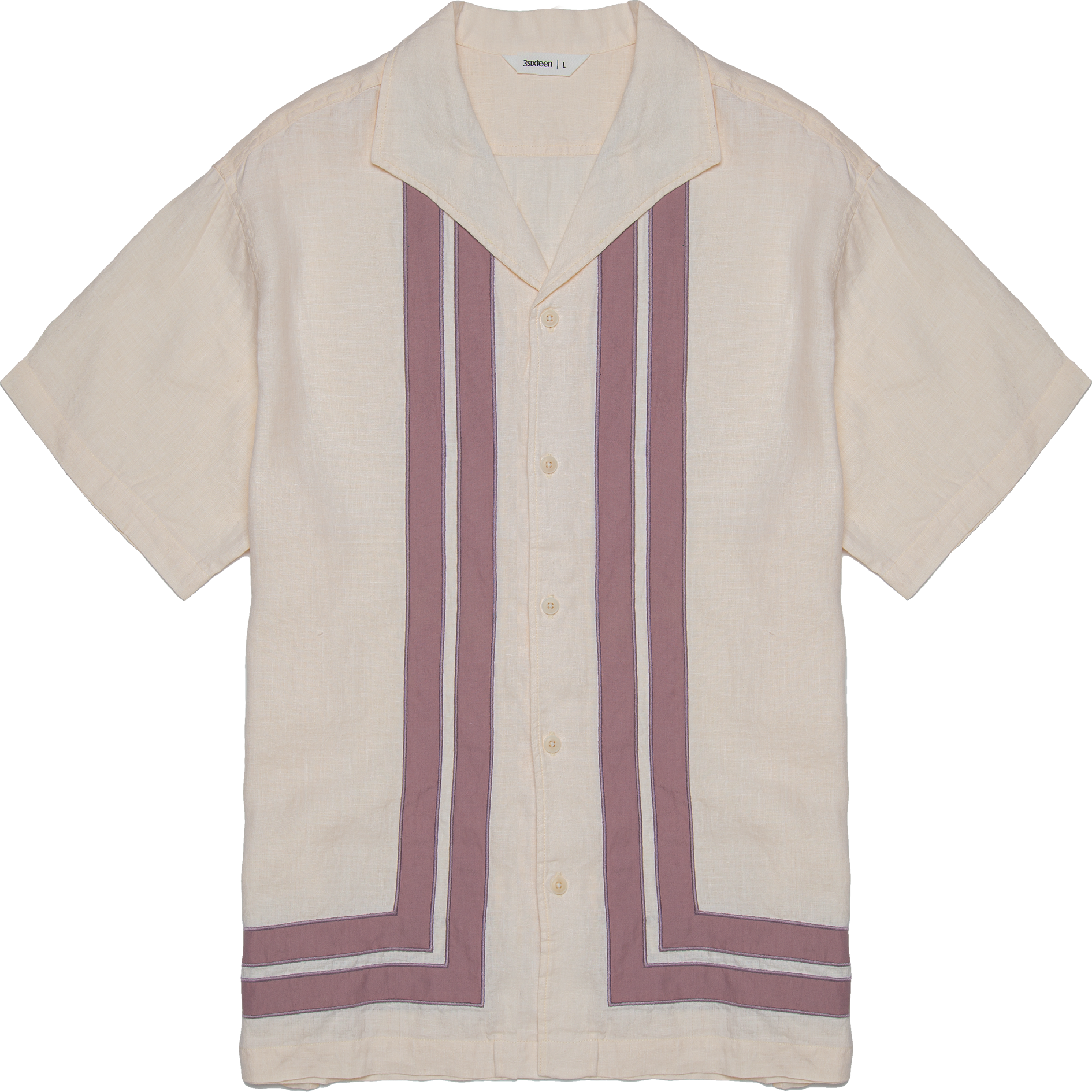 Leisure Shirt - Natural / Mauve