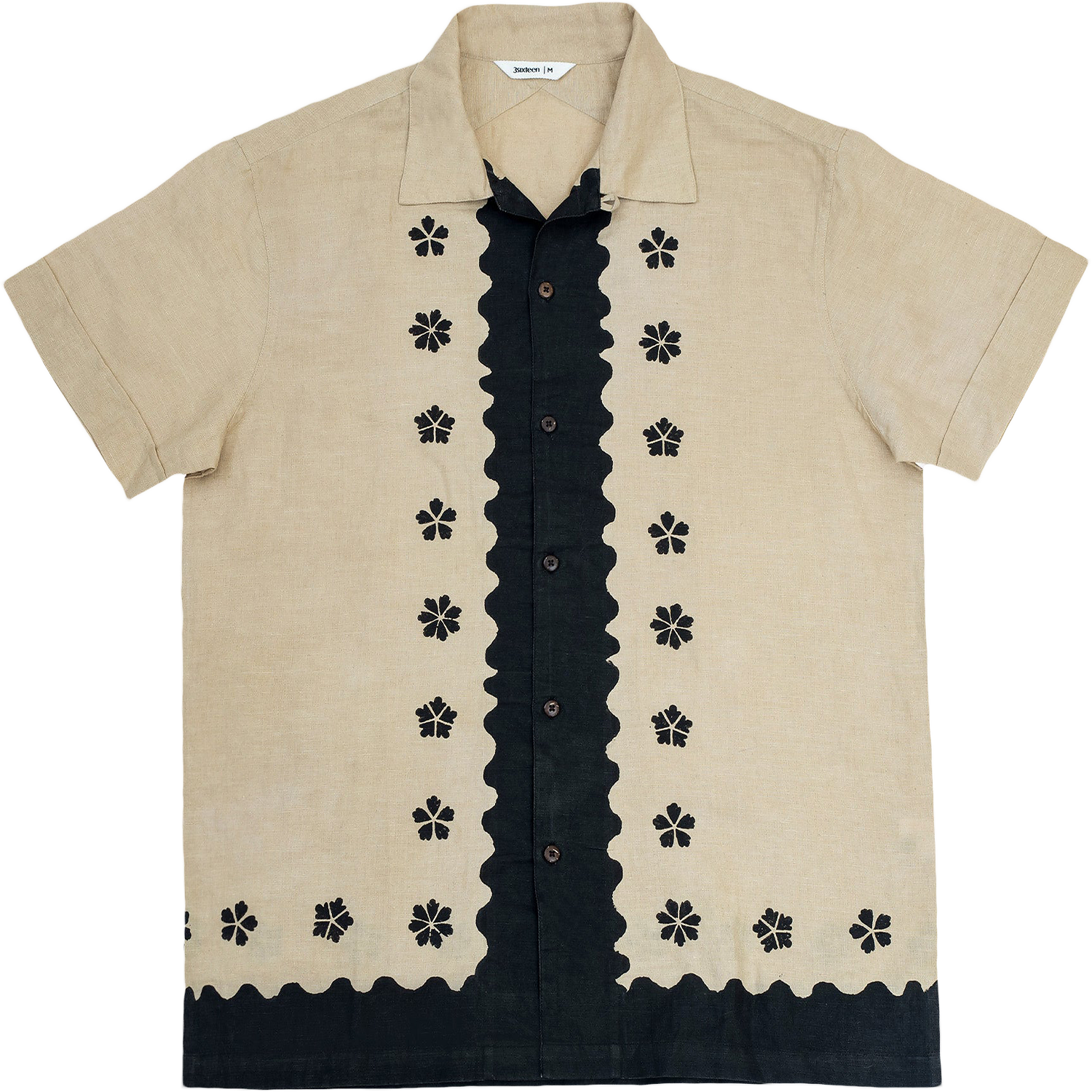 Floral Vacation Shirt - Black / Tan Studio