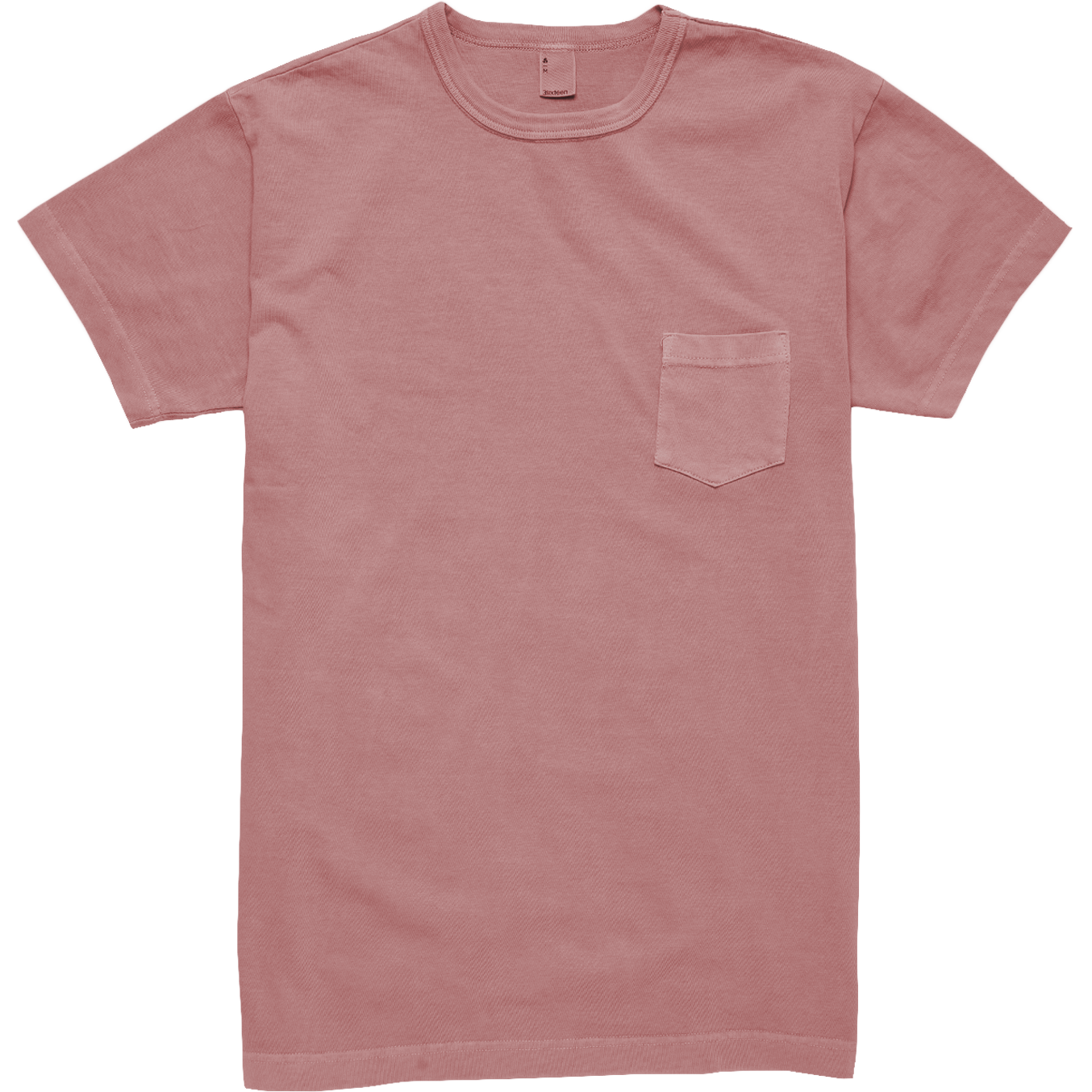 Garment Dyed Pocket T-Shirt - Faded Pink