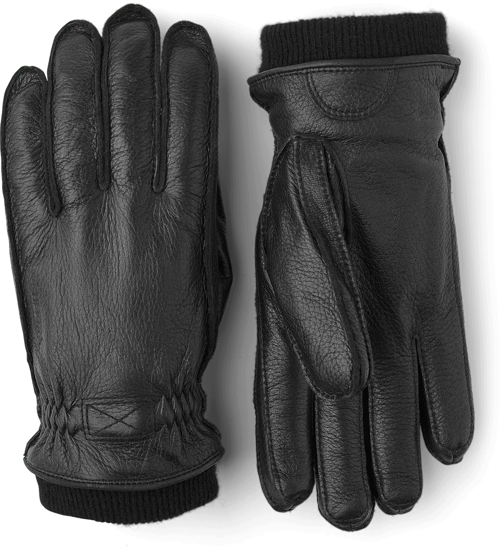 Malte Elk Leather Glove - Black