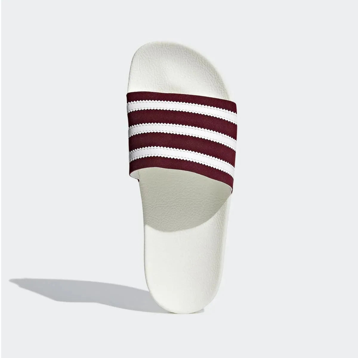 Burgundy adidas slides shop