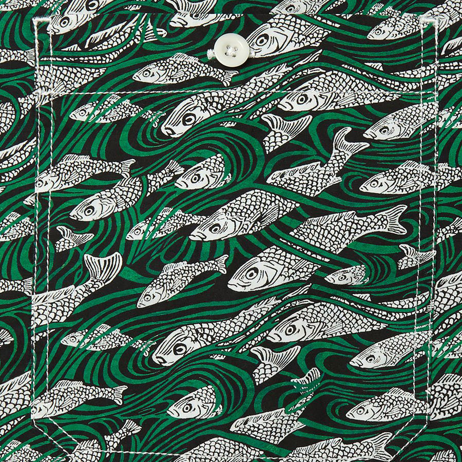 Revere Collar Shirt - Liberty Fish Green