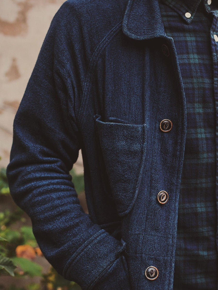 Wool Chore Jacket - Indigo