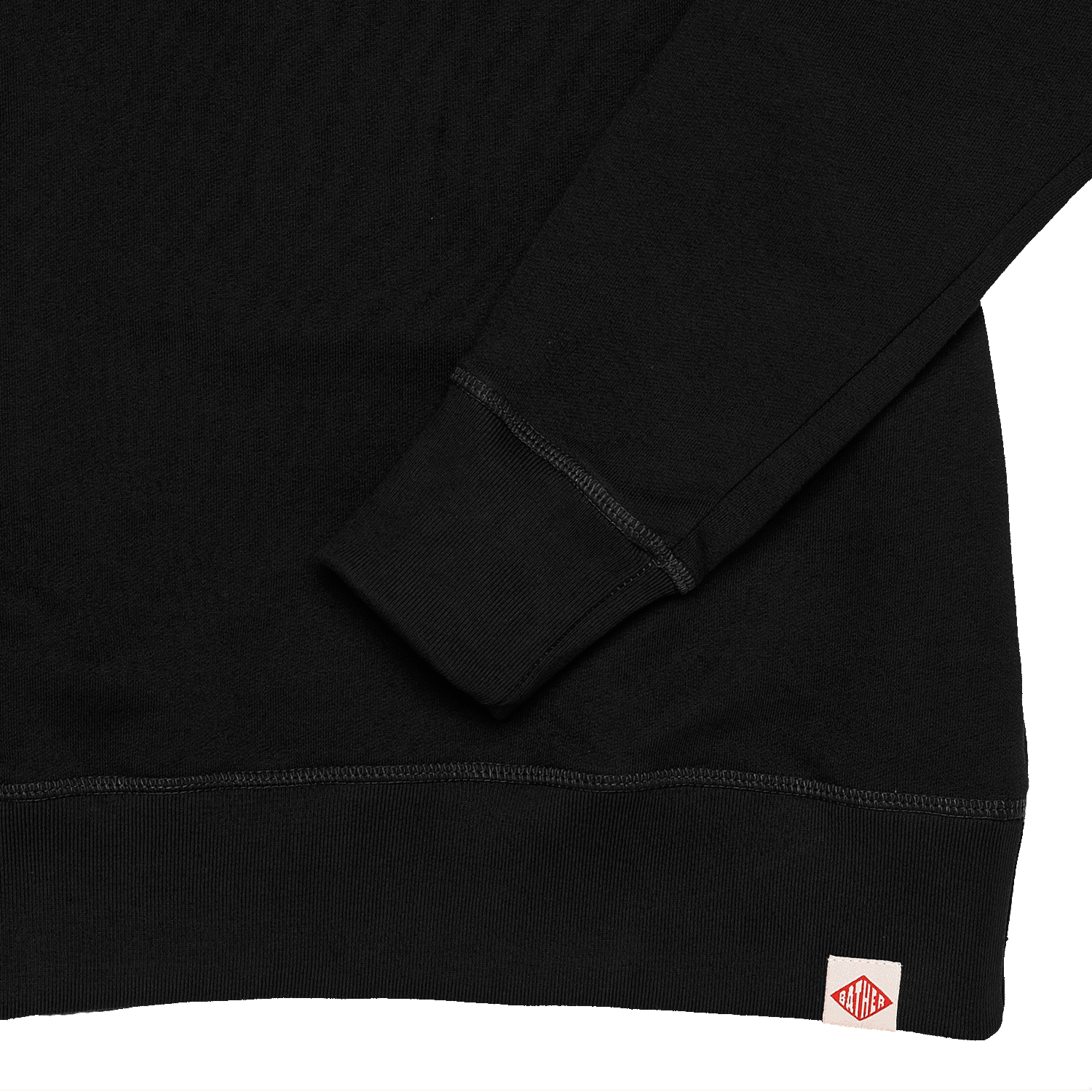 Organic French Terry Crew - Black