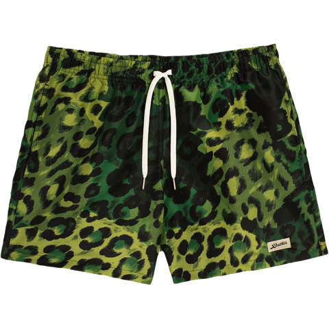 Swim Trunk - Jade Leopard