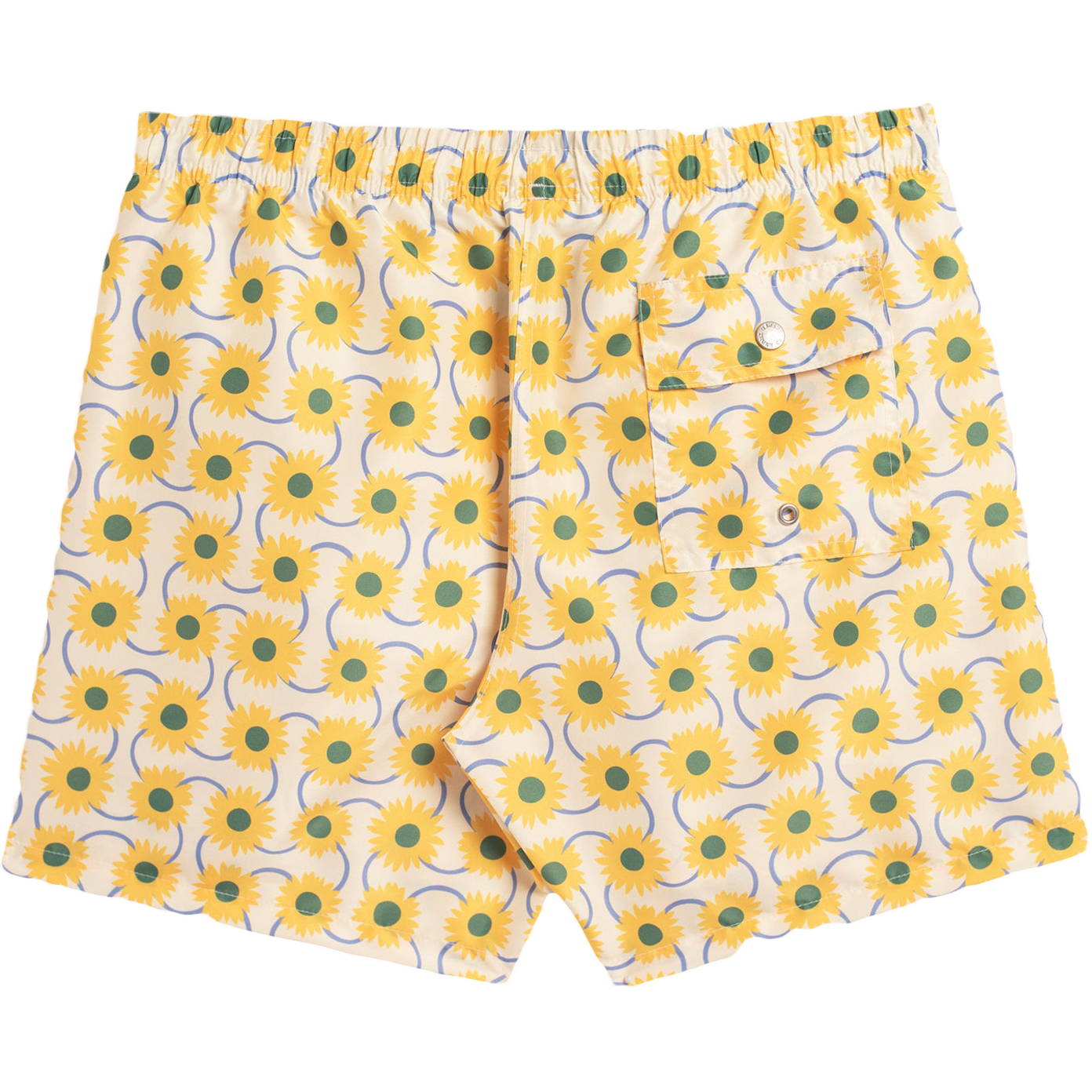 Swim Trunk - Yellow Floral