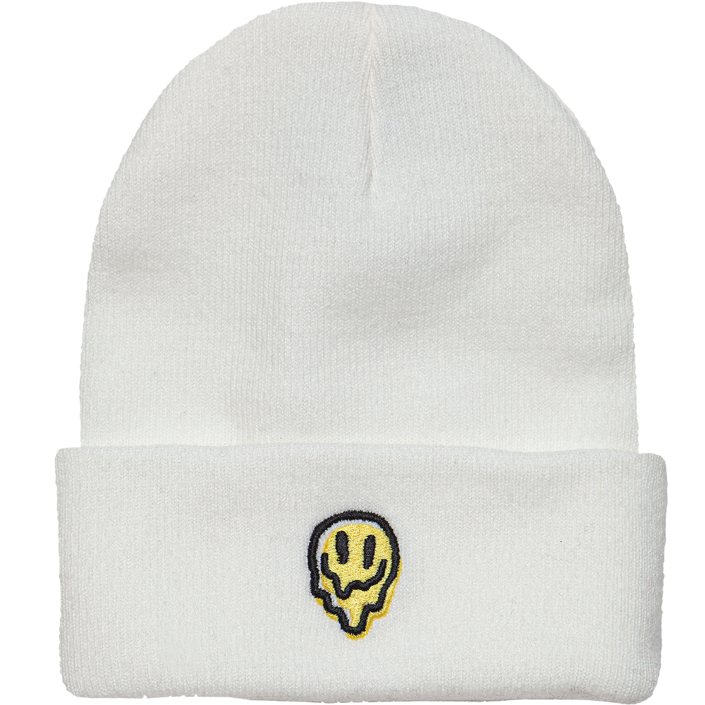 Embroidered Melter Watch Cap - White