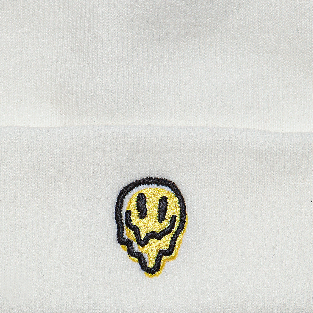 Embroidered Melter Watch Cap - White