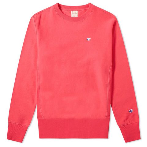 Reverse Weave Crewneck Sweatshirt - Pretty Coral