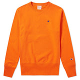 Reverse Weave Crewneck Sweatshirt - Spicy Orange