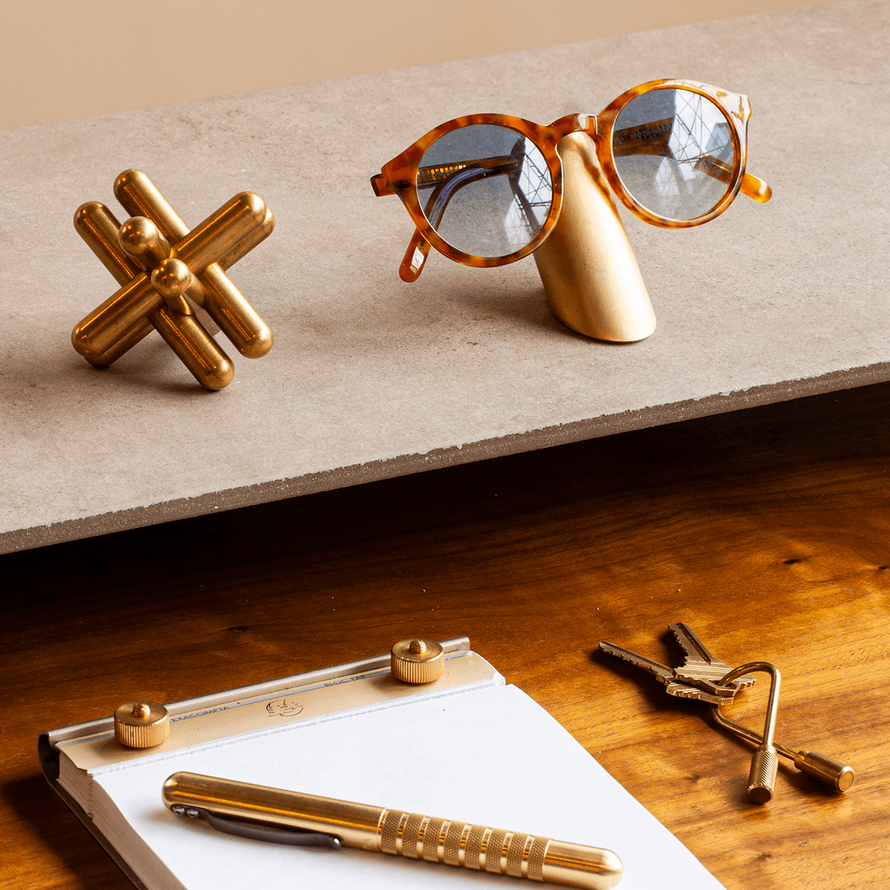 Eyewear Stand - Brass