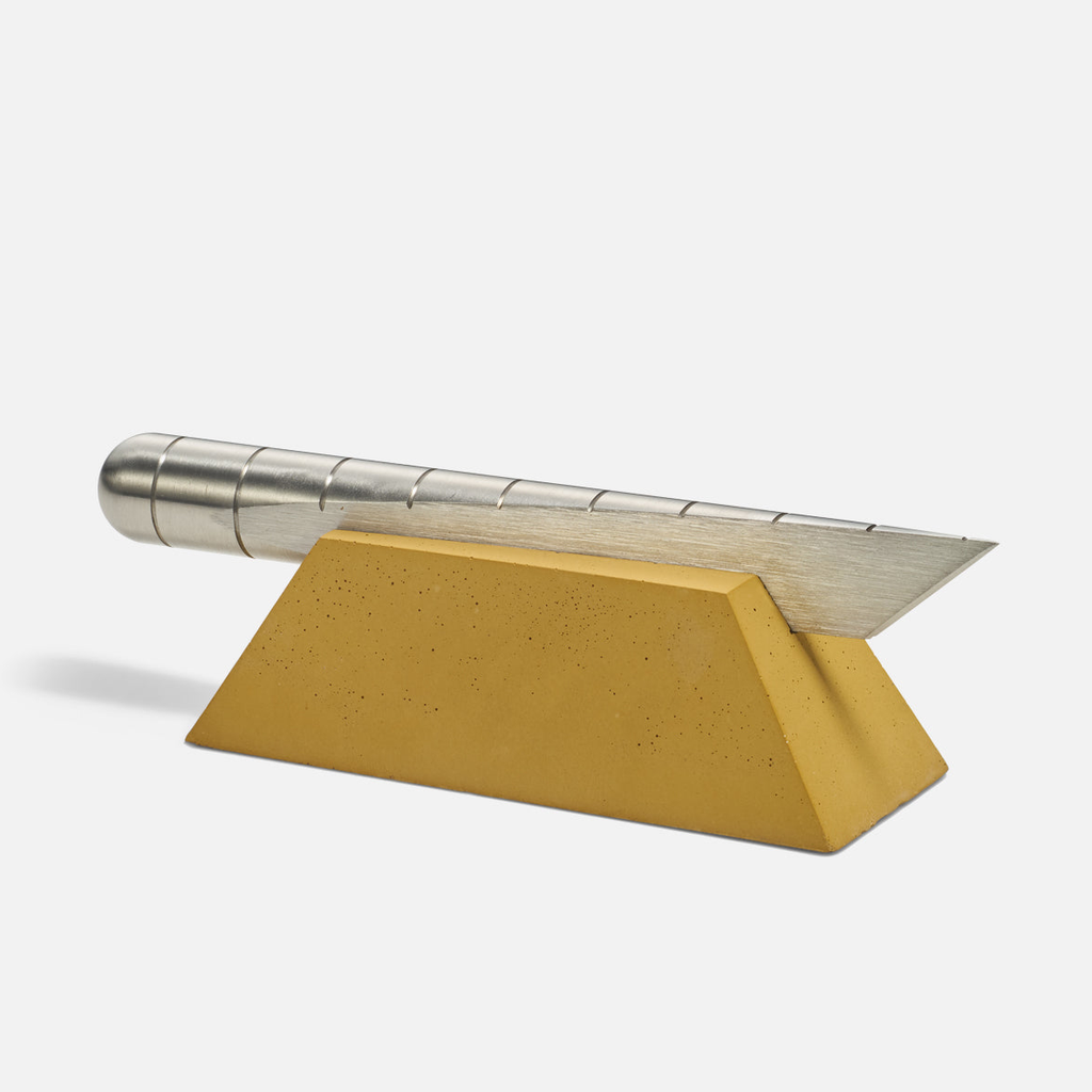 Desk Knife Plinth - Yellow