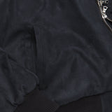 Ultrasuede Zip Bomber Jacket - Black Wash