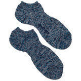 Recycled Cotton Ankle Sock - Blue Mélange
