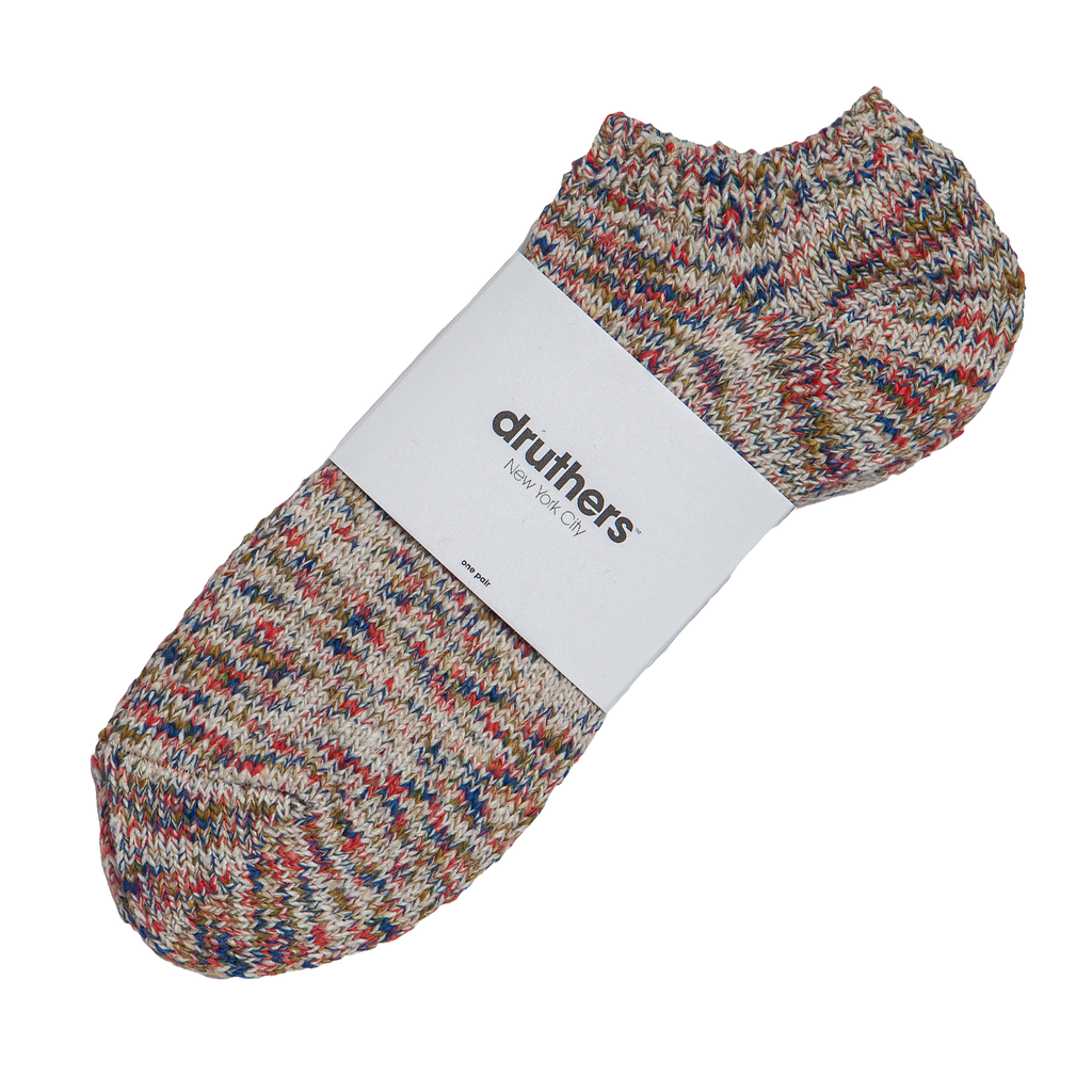 Recycled Cotton Ankle Sock - Oatmeal Mélange