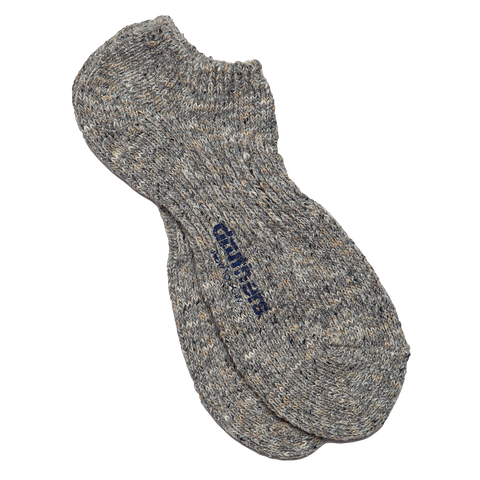 Recycled Cotton Ankle Sock - Grey Mélange