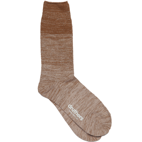 Organic Cotton Gradient Sock  - Brown
