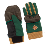 2 in 1 Hooded Mitt Glove - Green