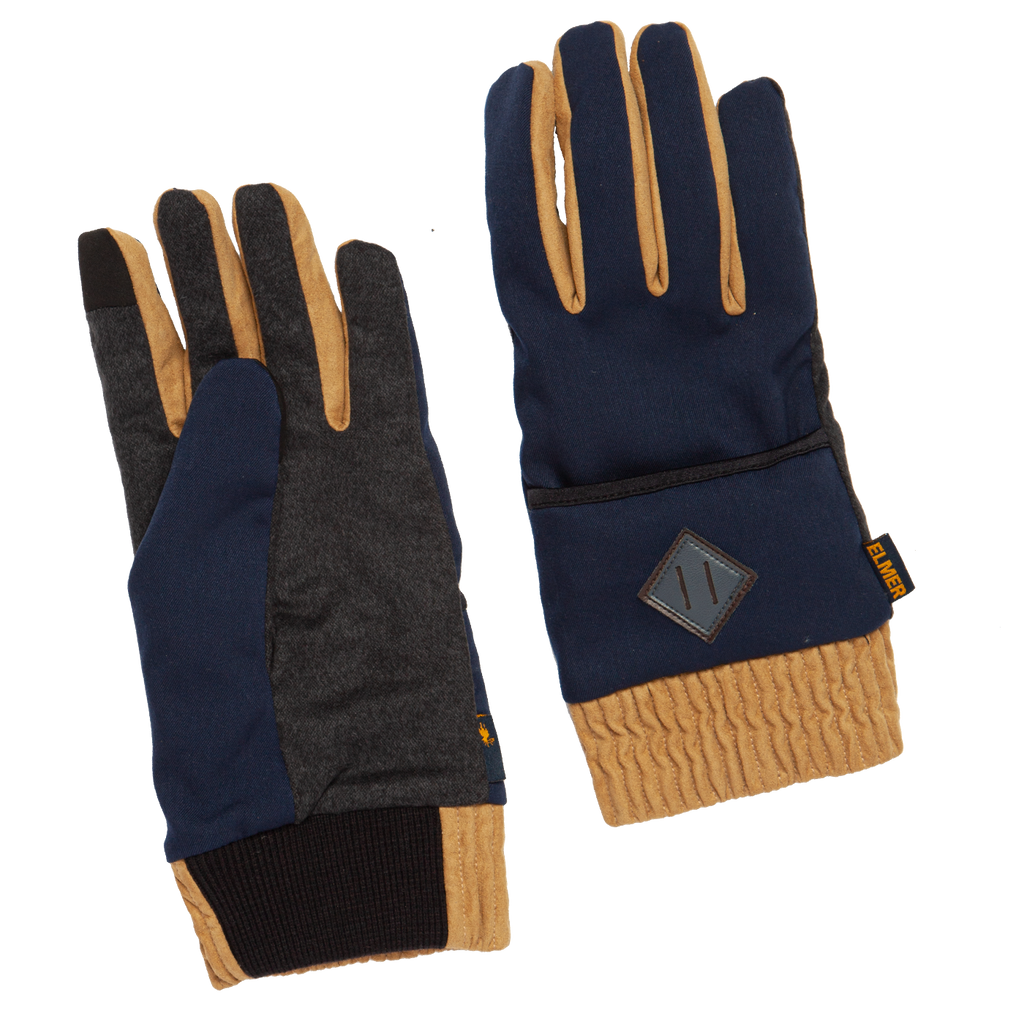 2 in 1 Hooded Mitt Glove - Navy
