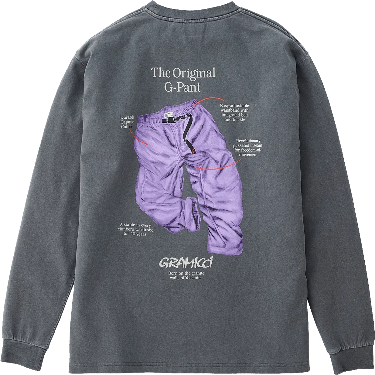 G-Pant L/S Tee - Grey Pigment