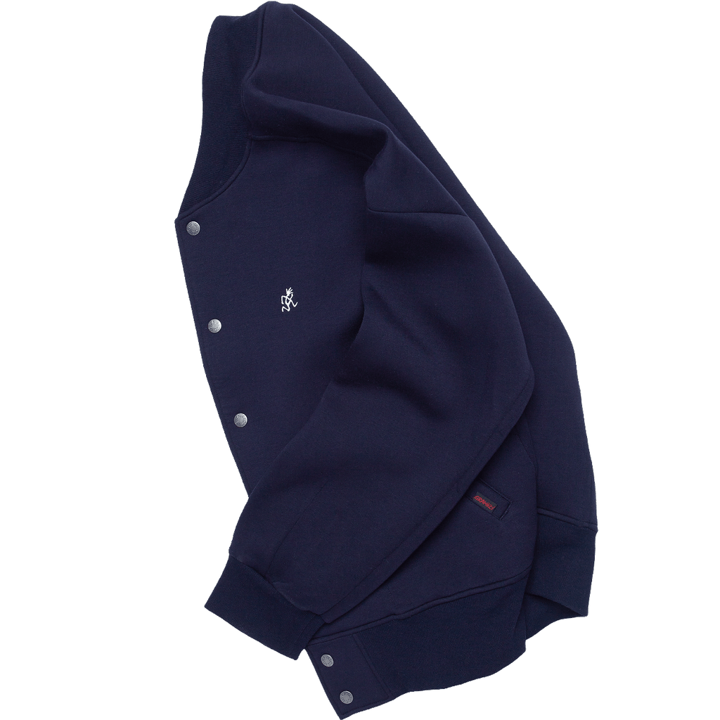 Tech Knit Stadium Jacket - Double Navy