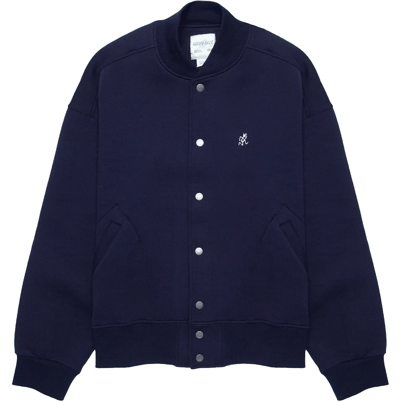 Tech Knit Stadium Jacket - Double Navy
