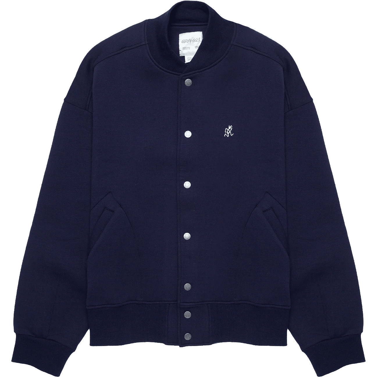 Tech Knit Stadium Jacket - Double Navy