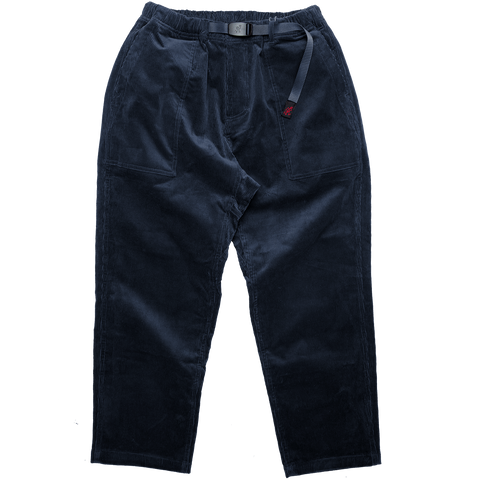 Corduroy Loose Tapered Pants - Double Navy