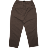 Loose Tapered Pants - Dark Brown