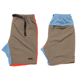 Shell Packable Shorts - Terra Cotta / Ash Olive