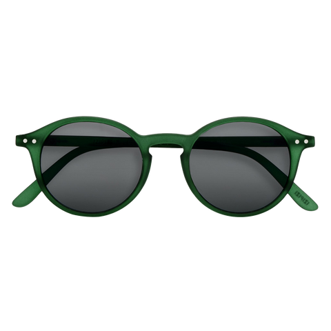 Sunglasses #D - Green Crystal / Grey Lens
