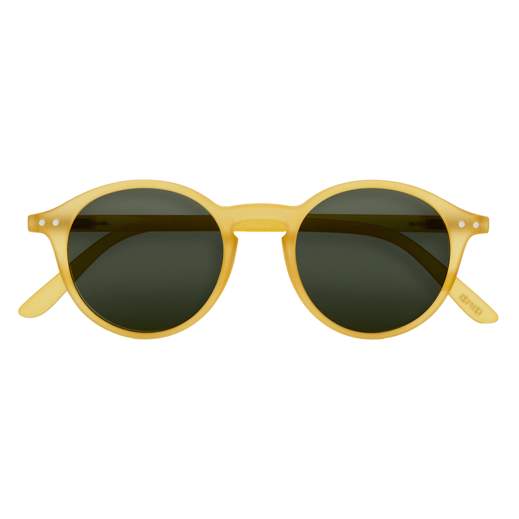 Sunglasses #D - Yellow Honey / Green Lens