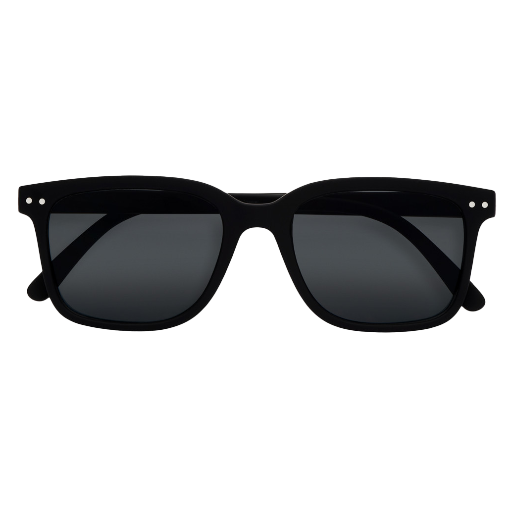 Sunglasses #L - Black / Grey Lens