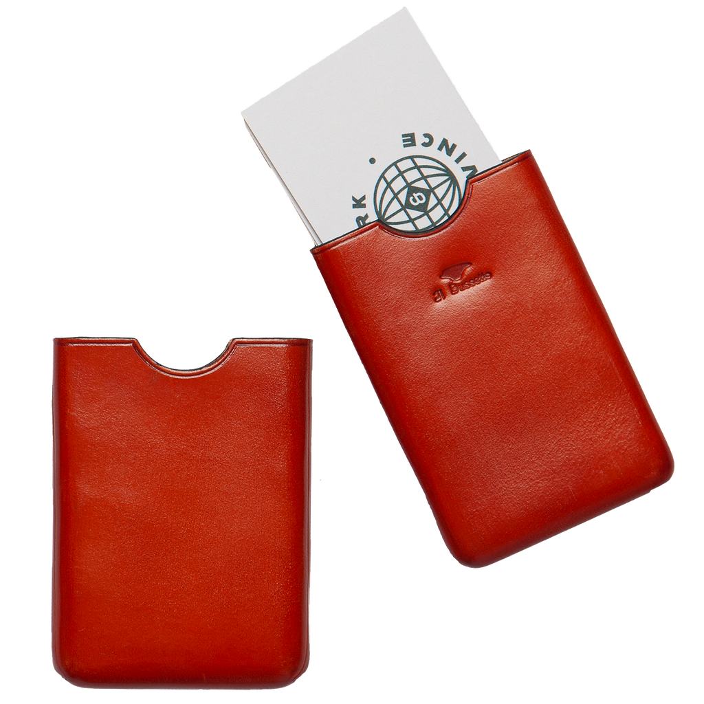 Business Card Holder - Coral Red