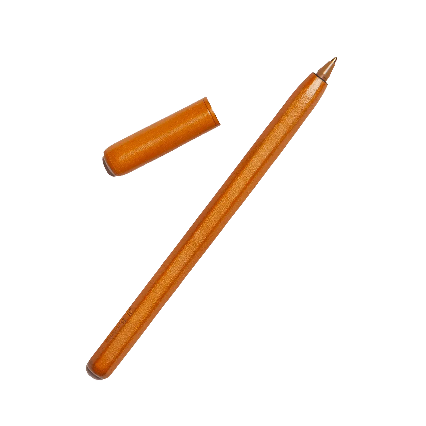 Leather Pen Sleeve - Ochre