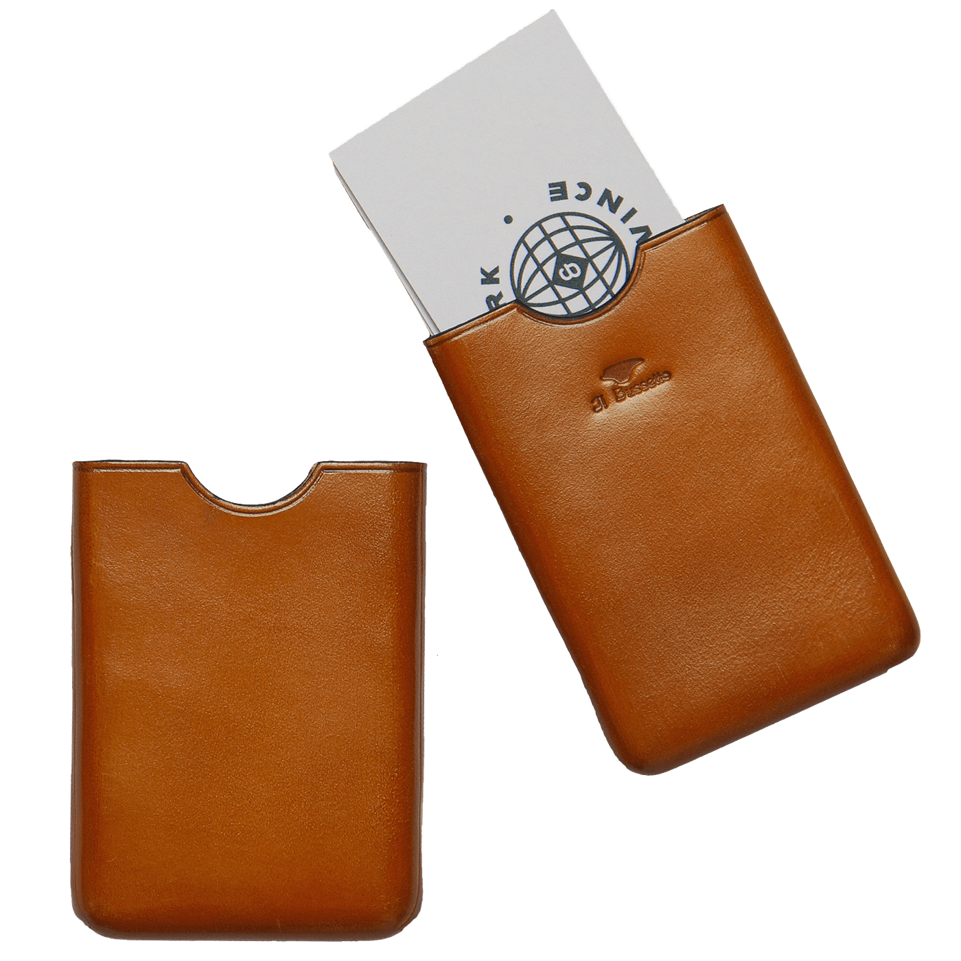 Business Card Holder - Light Brown