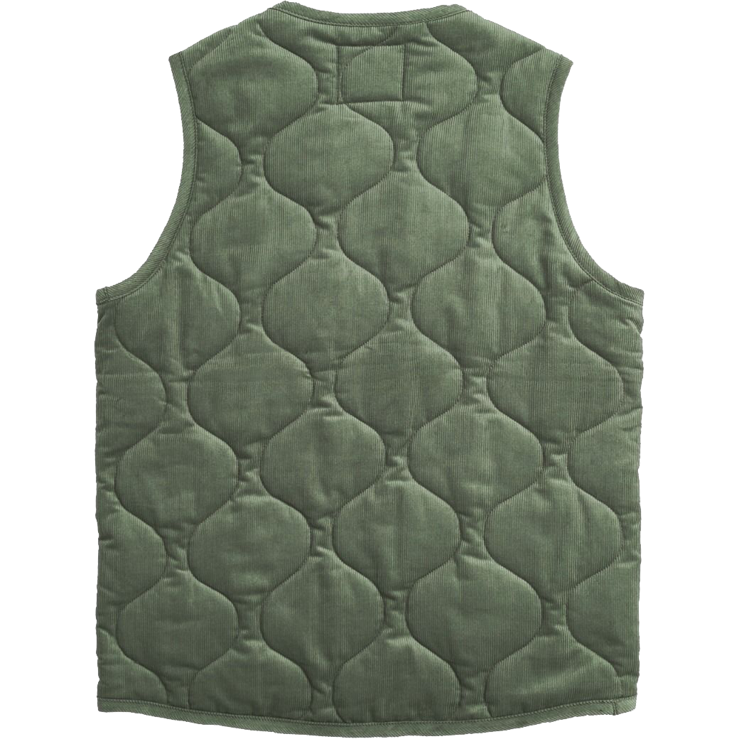 Thornham Cord Button Vest - Seaspray Green