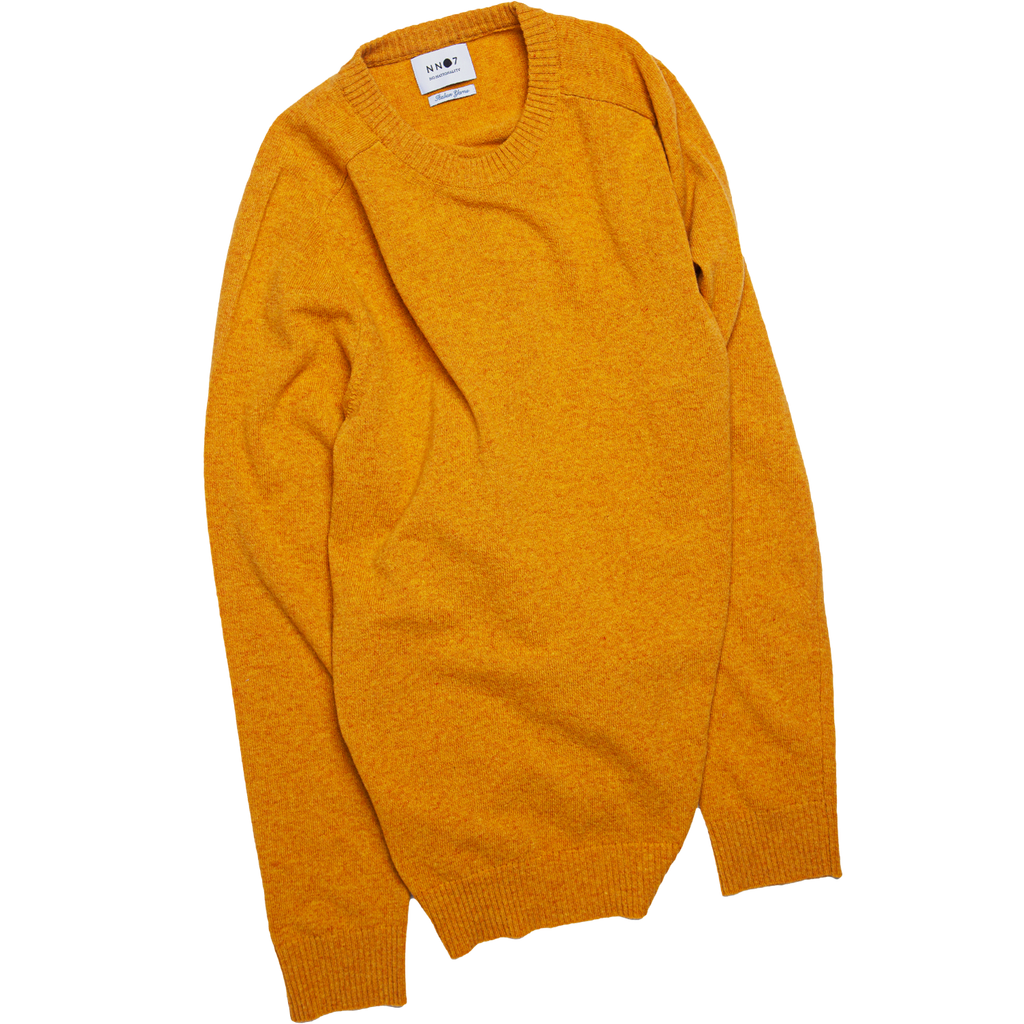 Edward Lambswool Sweater - Warm Yellow