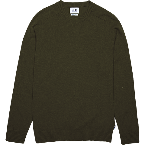 Edward Lambswool Sweater - Dark Green