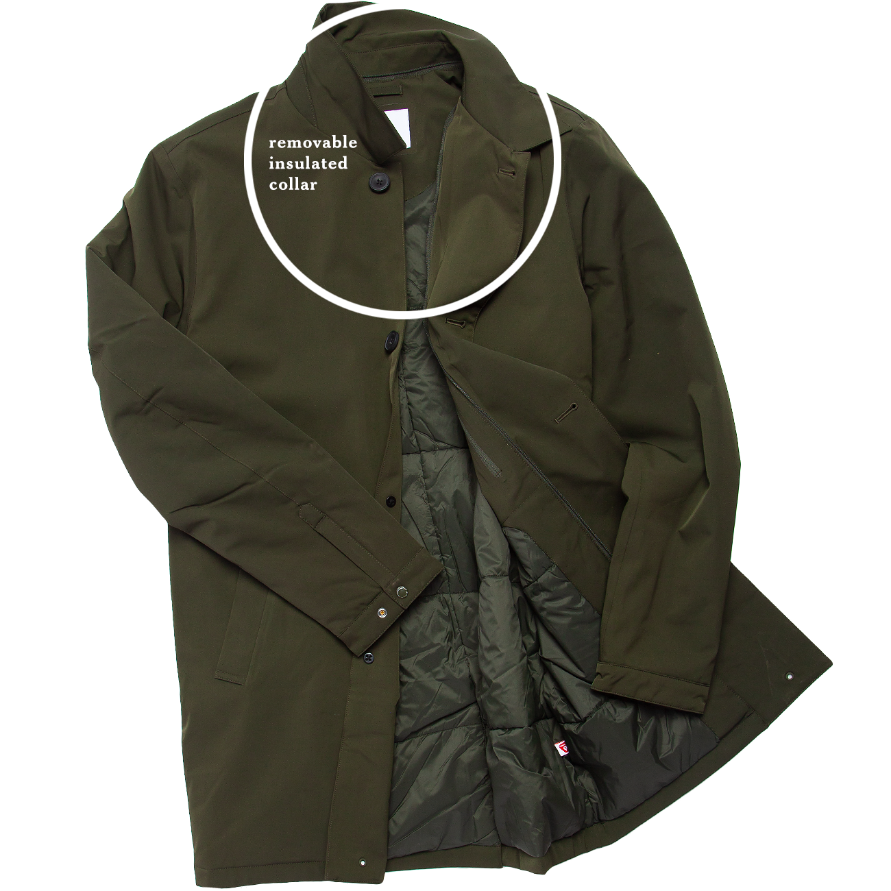 Blake Waterproof Primaloft Topcoat - Dark Army