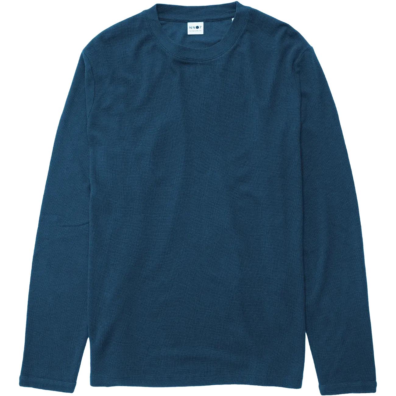 Clive Waffle Long Sleeve Tee - Ocean Blue