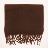 Cashmere Wool Scarf - Brown