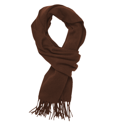 Cashmere Wool Scarf - Brown