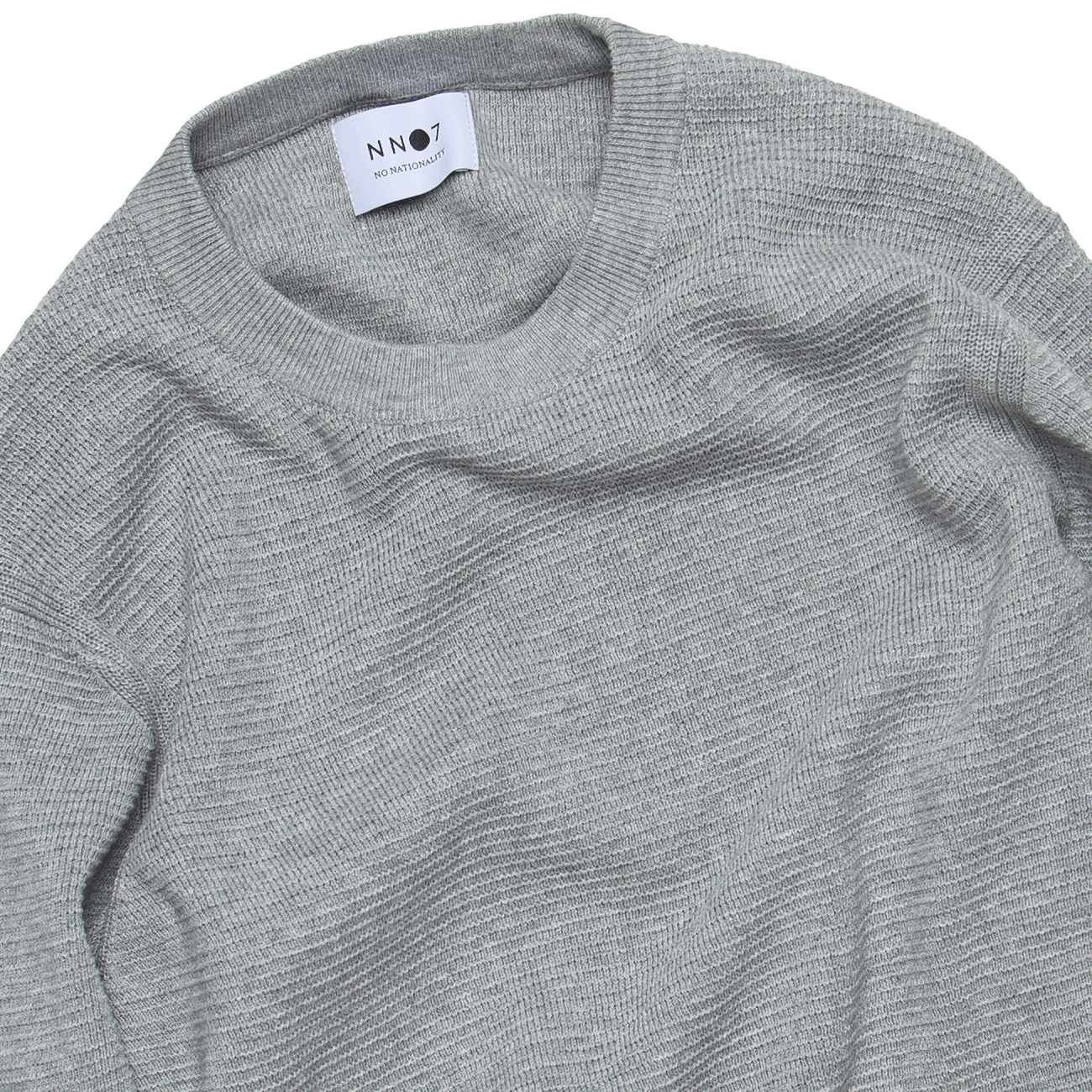 Julian Melange Waffle Knit - Grey