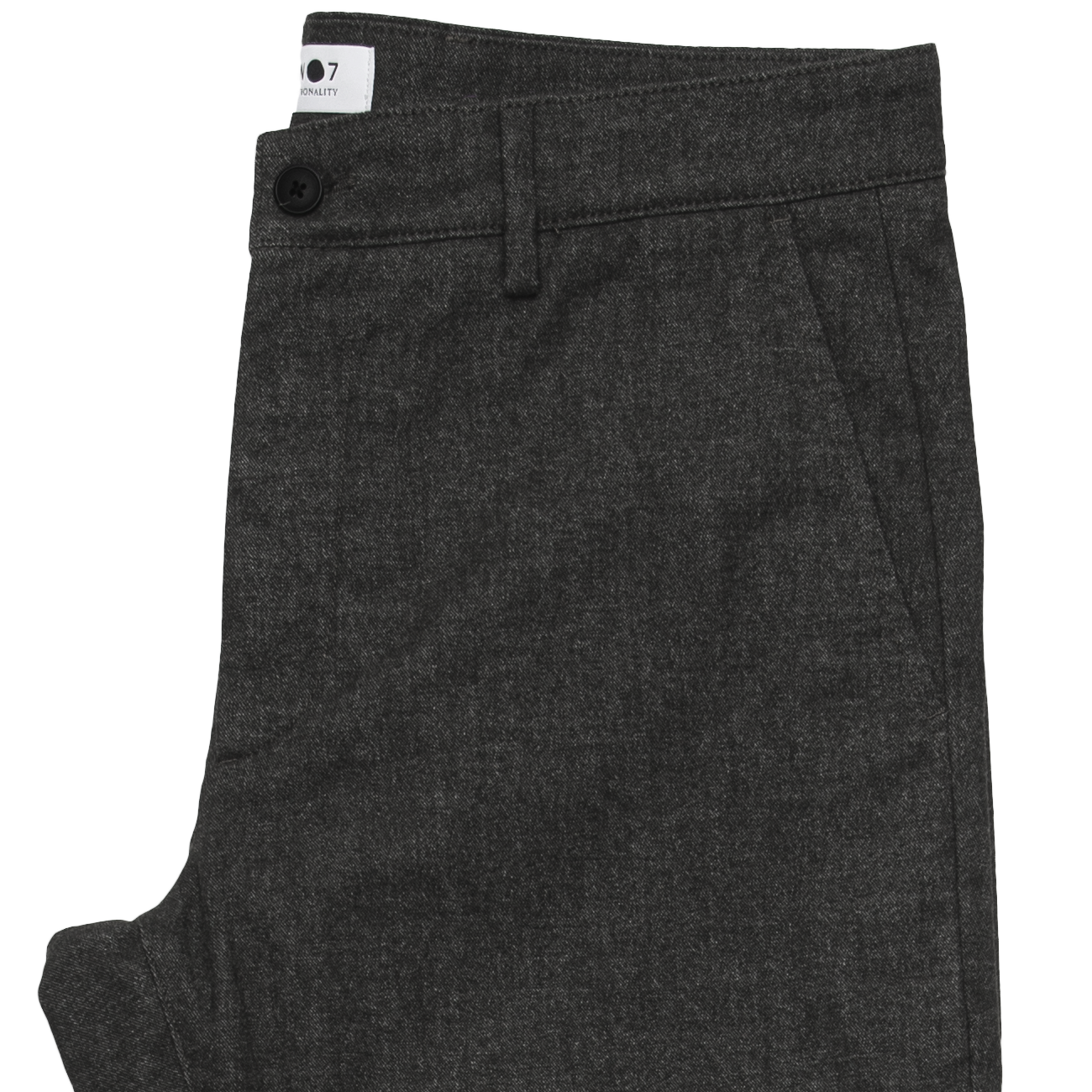 Marco Slim Fit Brushed Trouser - Black